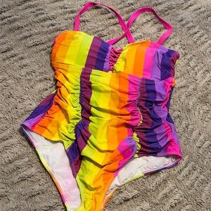 Torrid neon one piece bathing suit